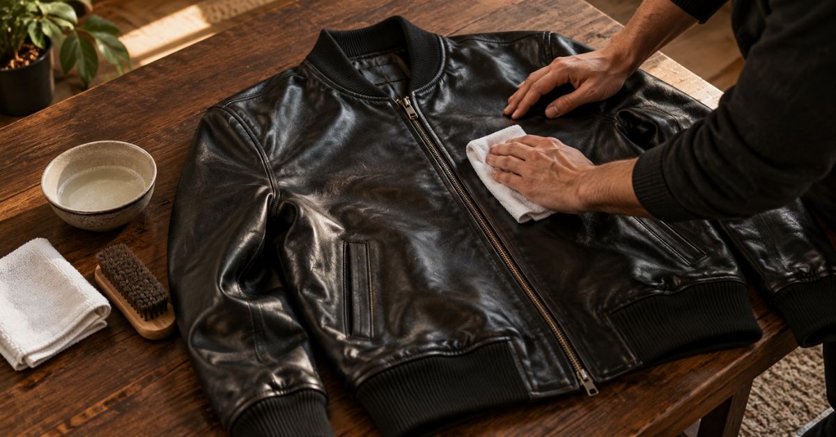 How to Clean a Leather Bomber Jacket?