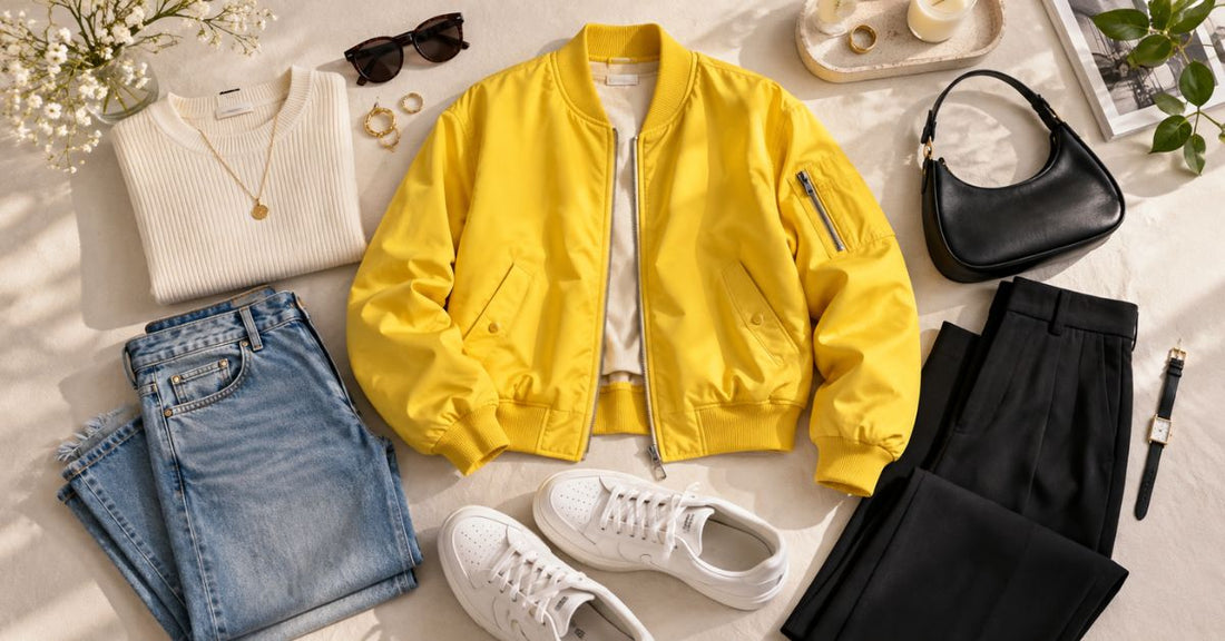 The Yellow Bomber Effect: Styling One Bright Color – William Leather