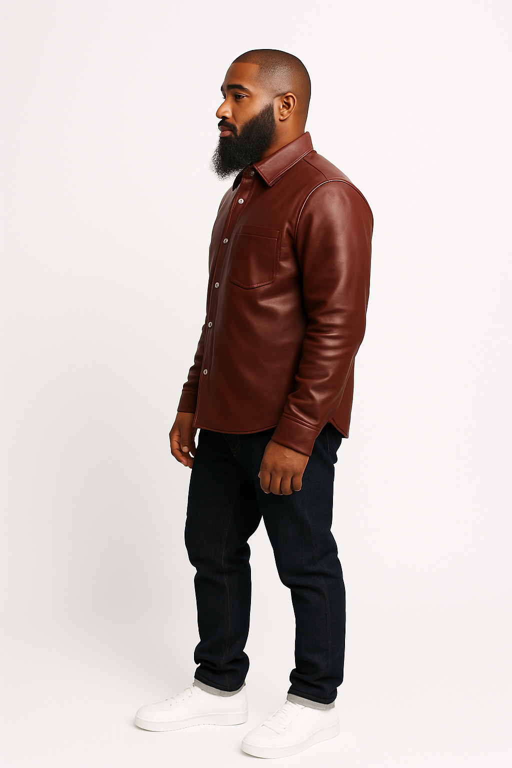 Men's Luka Leather Shirt