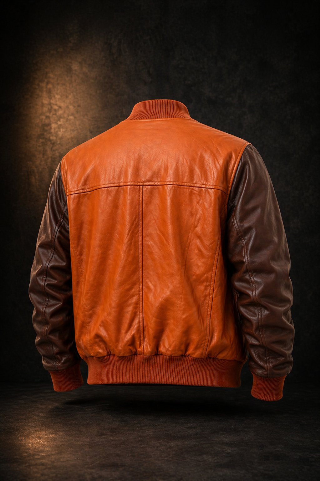 Men’s Diamond Quilted Leather Bomber Jacket